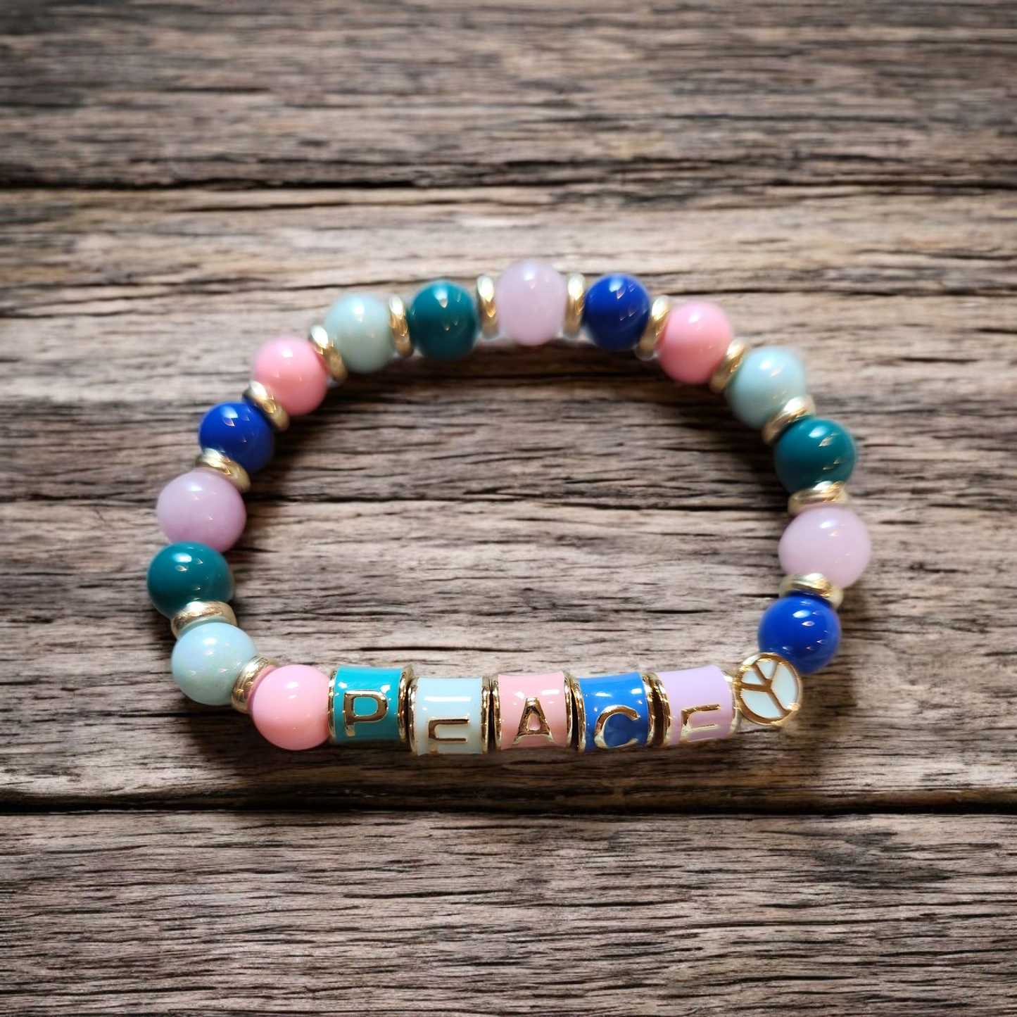 Peace Charm Bracelet